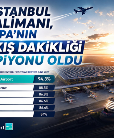 İGA İstanbul Havalimanı, Avrupa'nın Kalkış Dakikliği Şampiyonu Oldu
