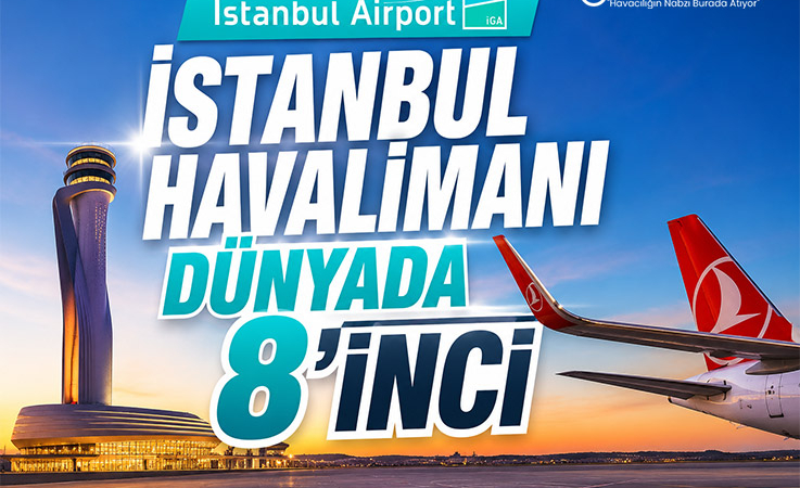 İstanbul Havalimanı Dünyada 8’inci