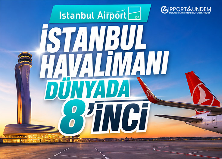 İstanbul Havalimanı Dünyada 8’inci