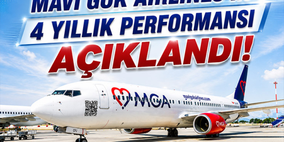Mavi Gök Airlines'ın 4 Yıllık Performansı Açıklandı!