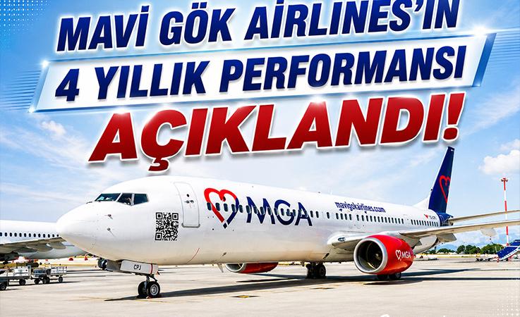 Mavi Gök Airlines’ın 4 Yıllık Performansı Açıklandı!