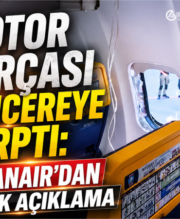 Motor Parçası Pencereye Çarptı: Ryanair’dan Kritik Açıklama