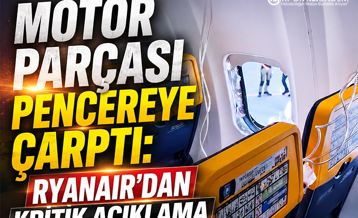 Motor Parçası Pencereye Çarptı: Ryanair’dan Kritik Açıklama
