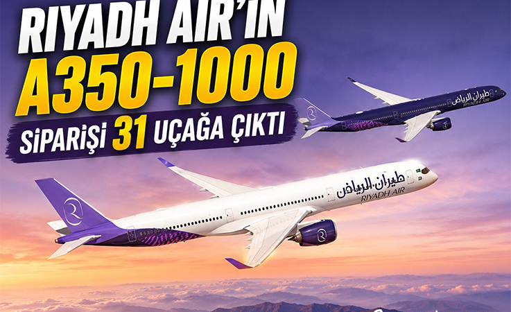 Riyadh Air’in A350-1000 Siparişi 31 Uçağa Çıktı