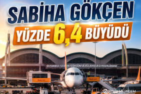 Sabiha Gökçen Yüzde 6,4 Büyüdü