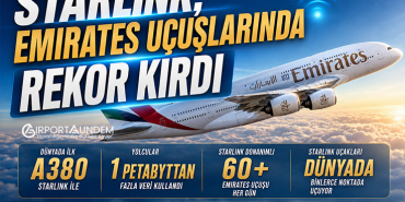 Starlink, Emirates Uçuşlarında Rekor Kırdı