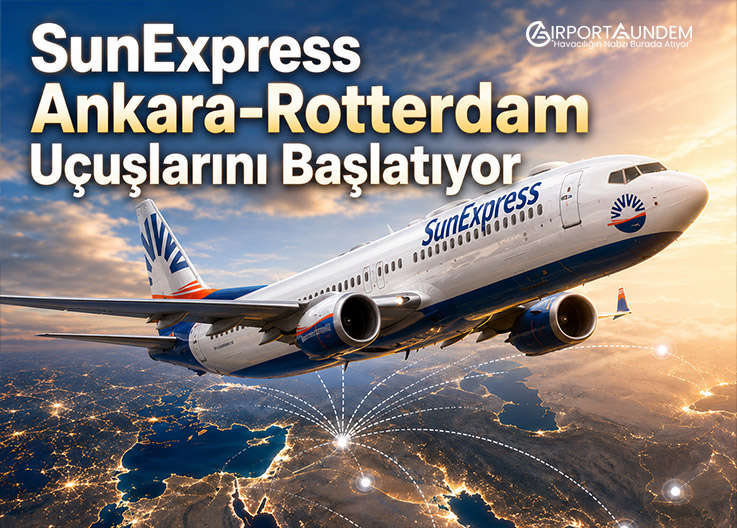 SunExpress, Ankara-Rotterdam direkt uçuşlarını 15 Temmuz’da başlatıyor. Yeni haftalık hatla bu yaz Ankara’dan dış hat destinasyonu sayısı 14’e yükseliyor.