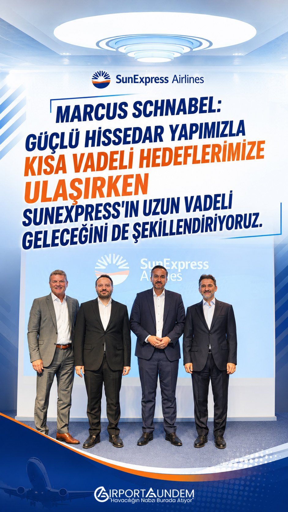 SunExpress'te Gelecek Stratejisi Netleşti! Schnabel'den Güçlü Açıklama 3 Havacılık Haberleri SunExpress SunExpress CEO’su Marcus Schnabel, Türk Hava Yolları ve Lufthansa’nın desteğiyle sürdürülebilir büyümeye ve Türk turizmine katkıya devam edeceklerini açıkladı.