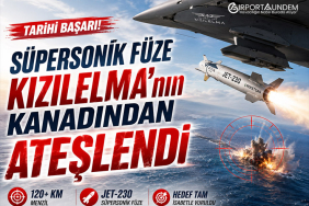 Süpersonik Füze KIZILELMA’nın Kanadından Ateşlendi