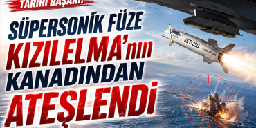 Süpersonik Füze KIZILELMA’nın Kanadından Ateşlendi