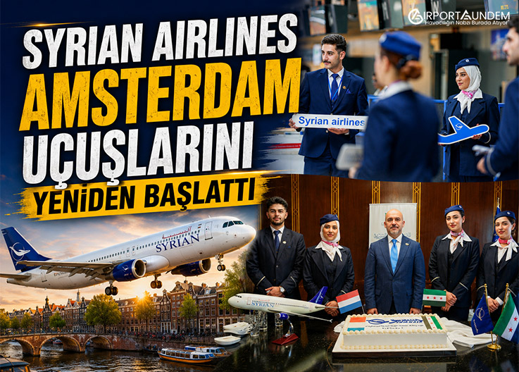 Syrian Airlines Amsterdam Uçuşlarını Yeniden Başlattı