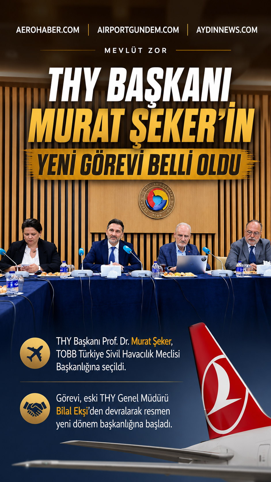 THY Başkanı Murat Şeker’in Yeni Görevi Belli Oldu 2 Türk Hava Yolları Haberleri THY THY Yönetim Kurulu ve İcra Komitesi Başkanı Prof. Dr. Murat Şeker’in TOBB Türkiye Sivil Havacılık Meclisi Başkanlığına seçilmesi