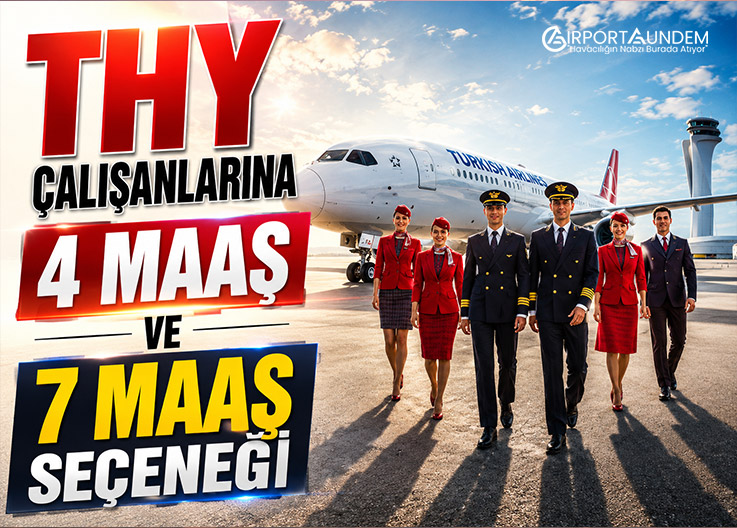 THY Çalışanlarına 4 Maaş ve 7 Maaş Seçeneği