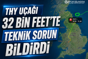 THY Uçağı 32 Bin Feet’te Teknik Sorun Bildirdi