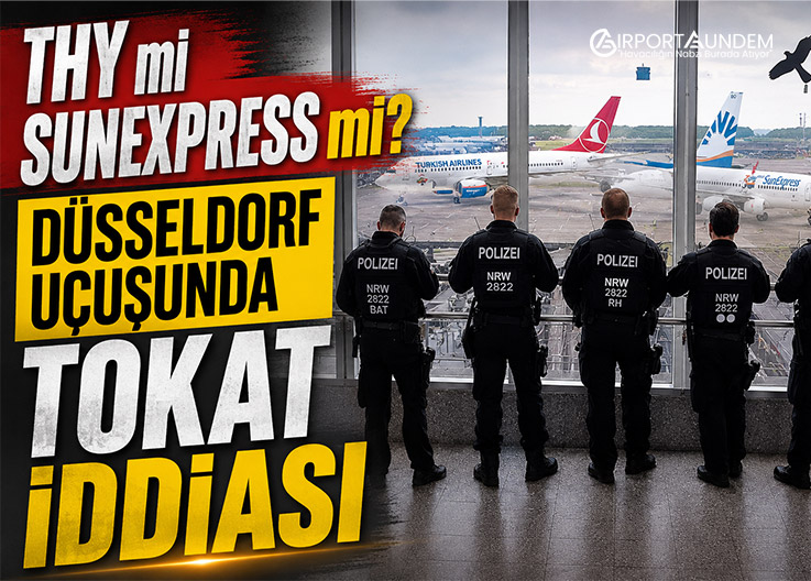 THY mi SunExpress mi? Düsseldorf Uçuşunda Tokat İddiası
