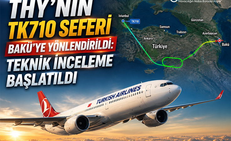 THY’nin TK710 Seferi Bakü’ye Yönlendirildi: Teknik İnceleme Başlatıldı