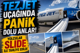 TezJet Uçağında Panik Dolu Anlar! Yolcular Slide ile Tahliye Edildi 10 Kaza ve Olaylar Havacılık Haberleri Kaza ve Olaylar TezJet Uçağında Panik Dolu Anlar! Yolcular Slide ile Tahliye Edildi