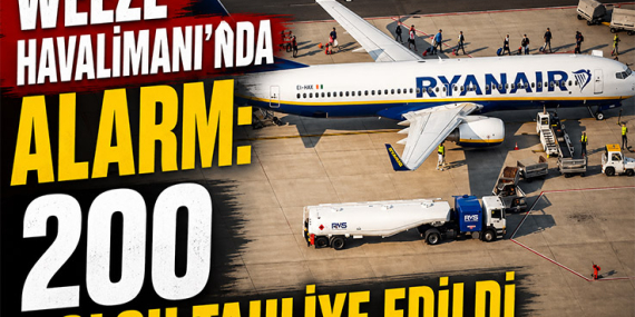Weeze Havalimanı’nda Alarm: 200 Yolcu Tahliye Edildi