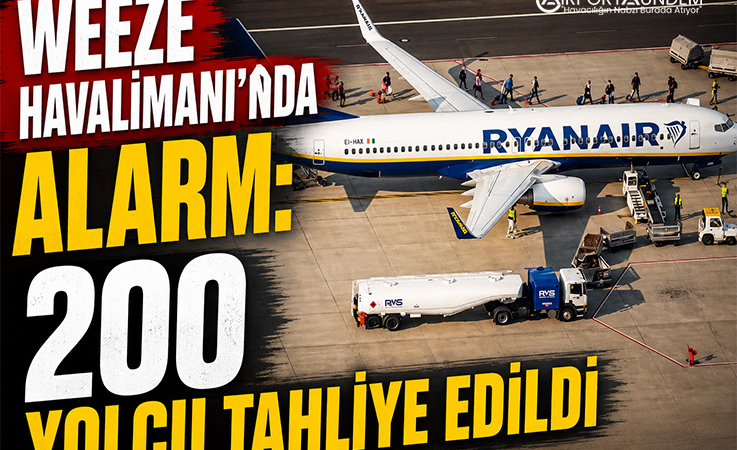 Weeze Havalimanı’nda Alarm: 200 Yolcu Tahliye Edildi