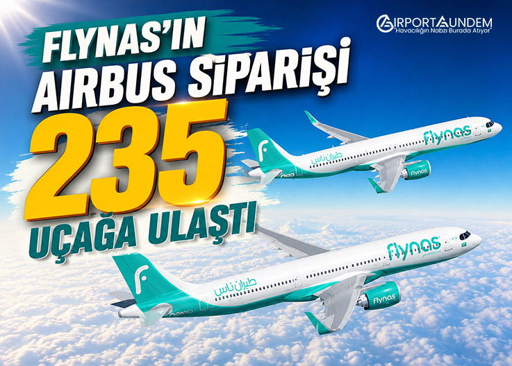 flynas’ın Airbus Siparişi 235 Uçağa Ulaştı