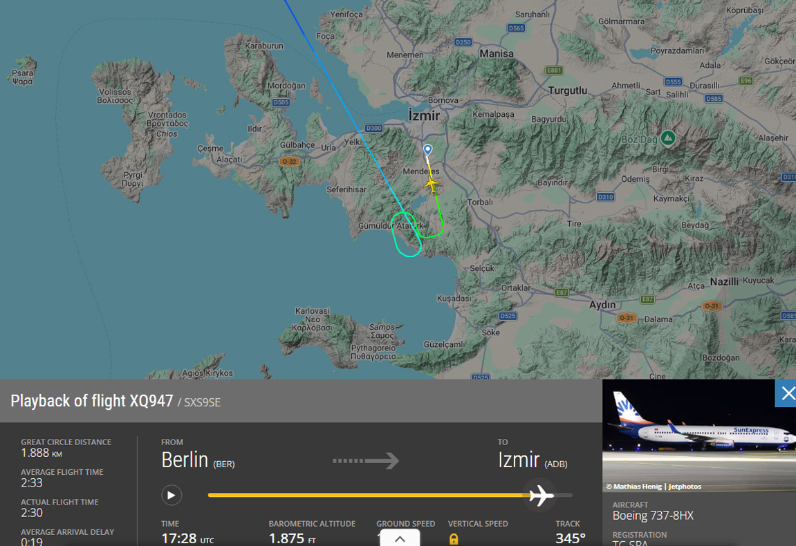 SunExpress Uçağı Güvenli Bölgeye Alındı 1 Sunexpress Hava Yolları Haberleri SunExpress SunExpress’in XQ947 Berlin-İzmir seferinde bomba ihbarı üzerine uçak güvenli alana çekildi. Ayrıntılı kontrollerde ise herhangi bir bulguya rastlanmadı.