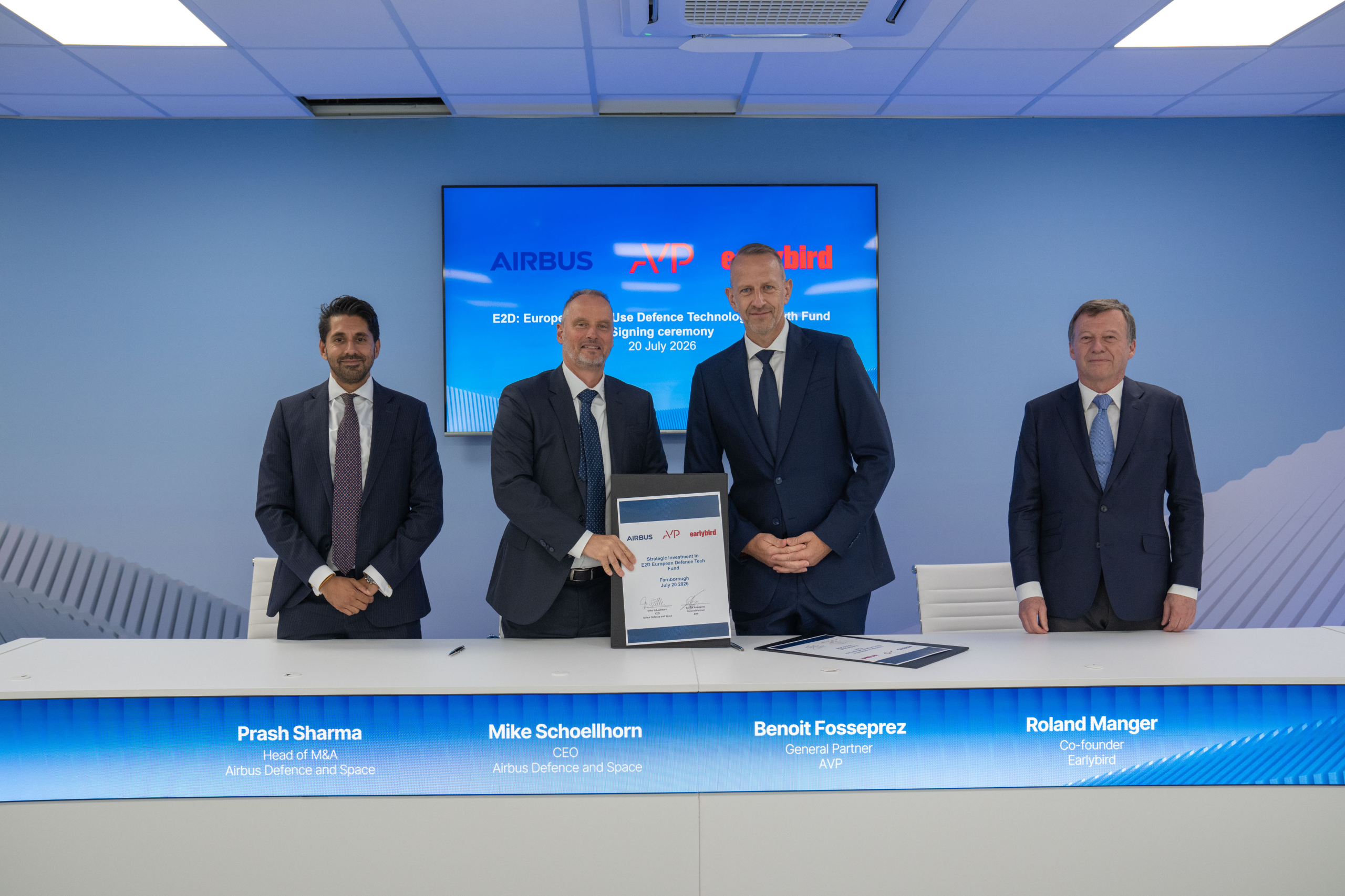 Airbus Defence and Space’ın E2D Avrupa savunma teknolojileri fonuna yatırım anlaşması