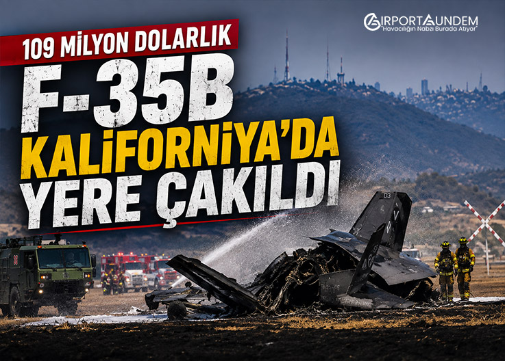 109 Milyon Dolarlık F-35B Kaliforniya’da Yere Çakıldı