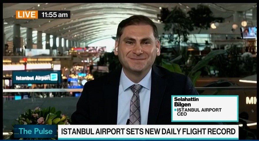 İGA İstanbul Havalimanı CEO’su Selahattin Bilgen ve İstanbul Havalimanı terminali