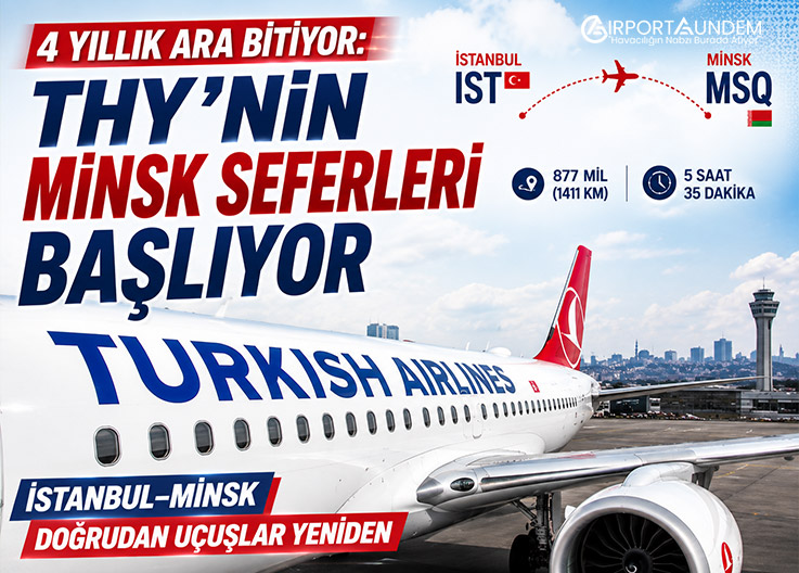 4 Yıllık Ara Bitiyor: THY’nin Minsk Seferleri Başlıyor