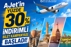 AJet’in Yüzde 30 İndirimli Bilet Kampanyası Başladı 8 Ajet Hava Yolları Haberleri Ajet Hava Yolları AJet’in Yüzde 30 İndirimli Bilet Kampanyası Başladı