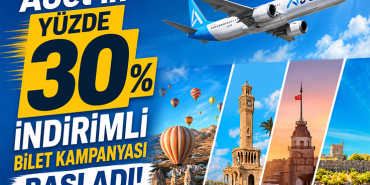 AJet’in Yüzde 30 İndirimli Bilet Kampanyası Başladı