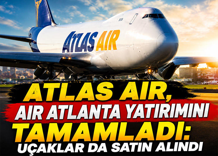 Atlas Air’in yüzde 49 hissesini satın aldığı Air Atlanta’ya ait geniş gövdeli uçak