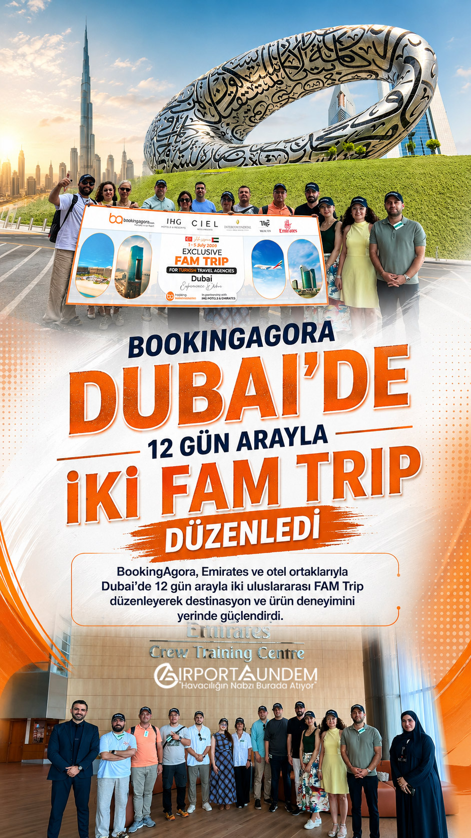 BookingAgora’nın Dubai’de düzenlediği uluslararası FAM Trip organizasyonu