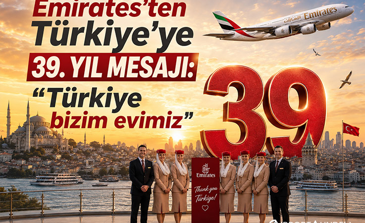Emirates’ten Türkiye’ye 39. yıl mesajı: “Türkiye bizim evimiz”