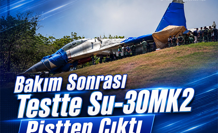 Endonezya’nın Su-30MK2’si Test Sırasında Pistten Çıktı