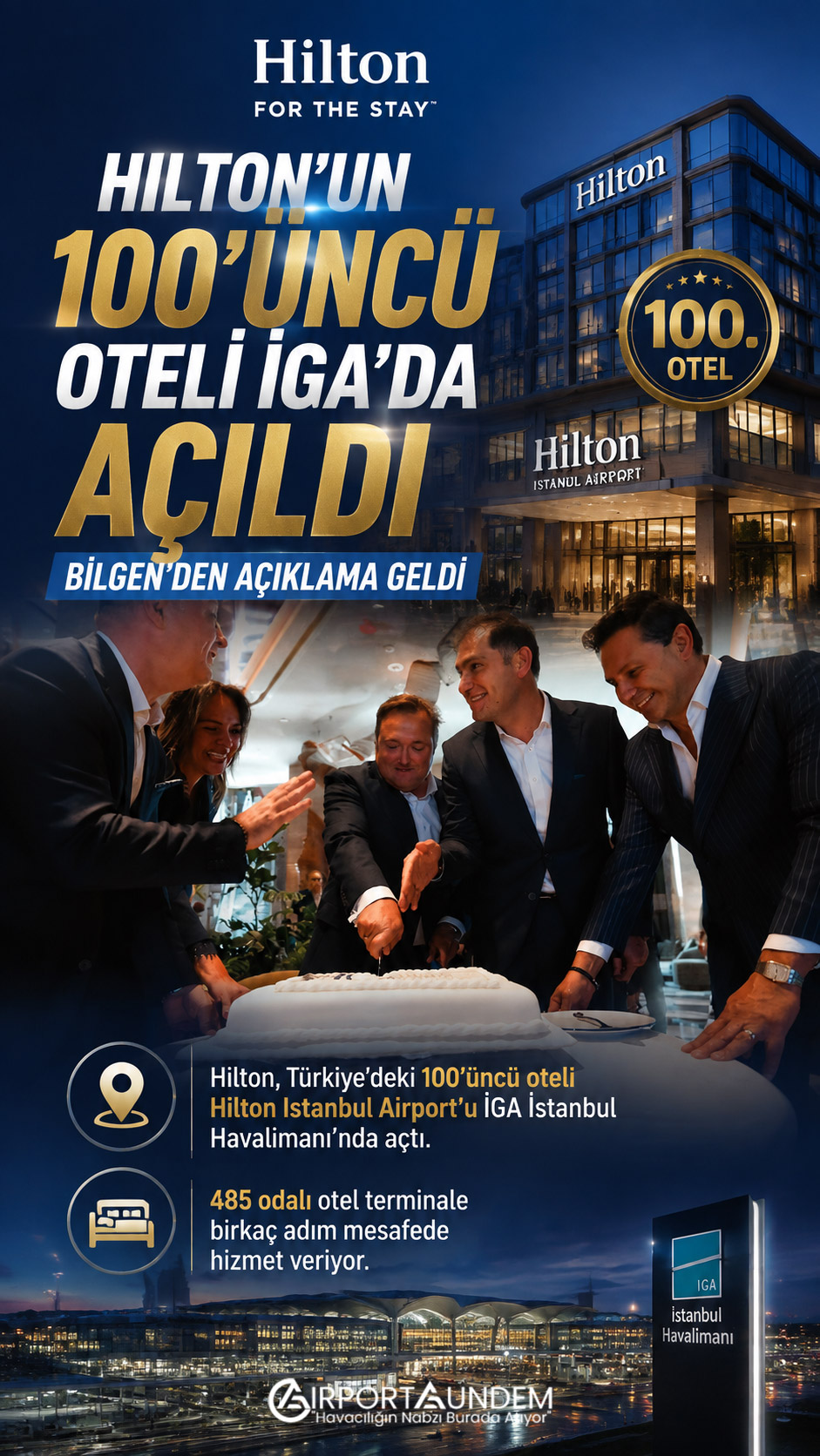 Hilton’un 100’üncü Oteli İGA’da Açıldı, Bilgen’den Açıklama Geldi 4 Havacılık Haberleri İGA Hilton’un Türkiye’deki 100’üncü oteli Hilton Istanbul Airport İGA İstanbul Havalimanı’nda