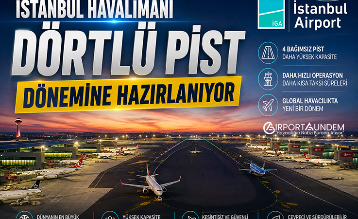 İstanbul Havalimanı Dörtlü Pist Dönemine Hazırlanıyor