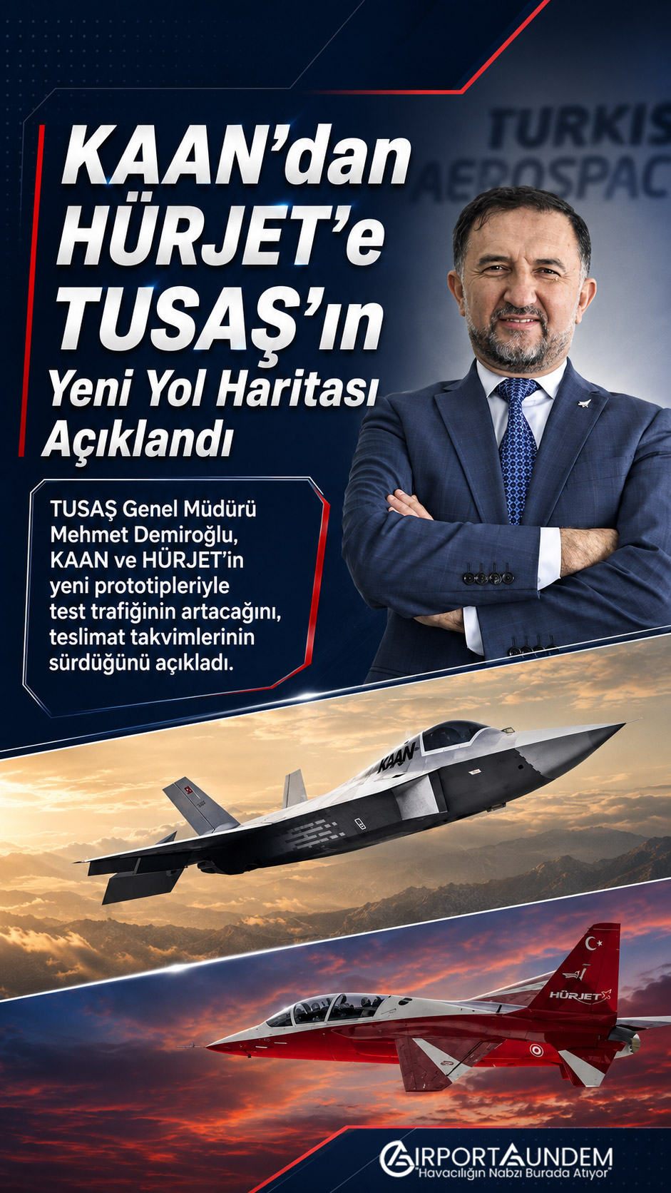 KAAN’dan HÜRJET’e TUSAŞ’ın Yeni Yol Haritası Açıklandı 1 Havacılık Haberleri TUSAŞ TUSAŞ’ın KAAN ve HÜRJET uçaklarının yeni prototipleri ve test uçuşu hazırlıkları