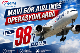 Mavi Gök Airlines Operasyonlarda Yüzde 98’i Yakaladı
