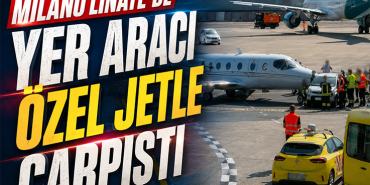 Milano Linate’de Yer Aracı Özel Jetle Çarpıştı