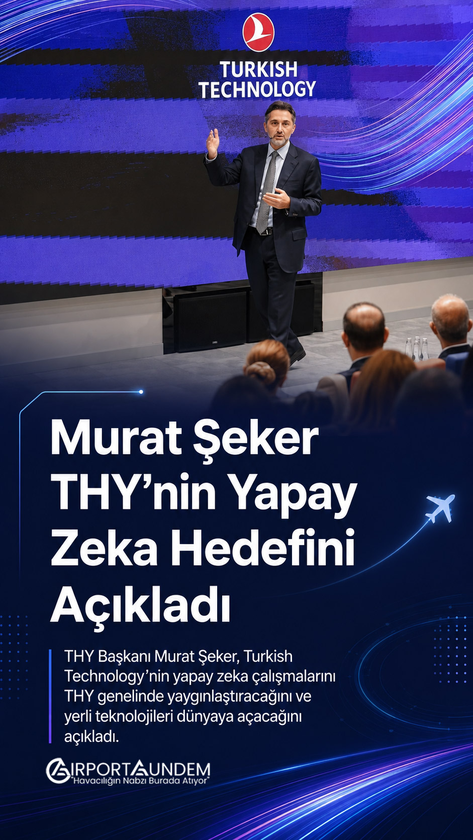 THY Başkanı Prof. Dr. Murat Şeker’in Turkish Technology çalışanlarıyla gerçekleştirdiği teknoloji ve yapay zeka toplantısı