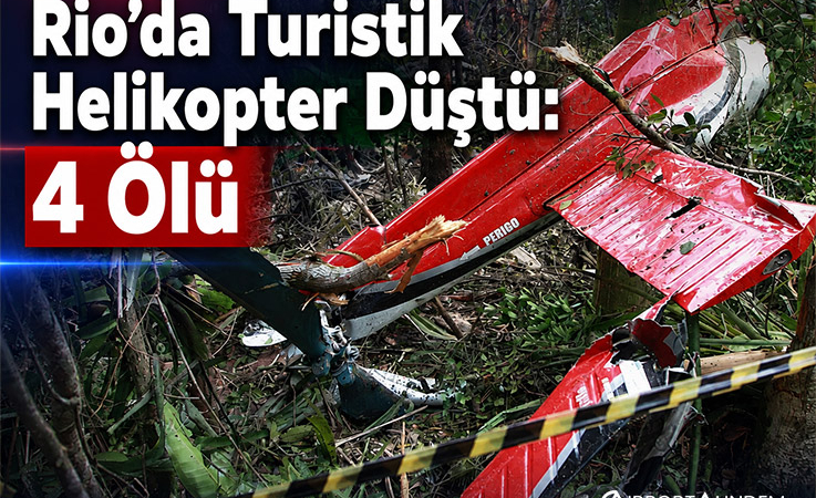 Rio’da Turistik Helikopter Düştü: 4 Ölü