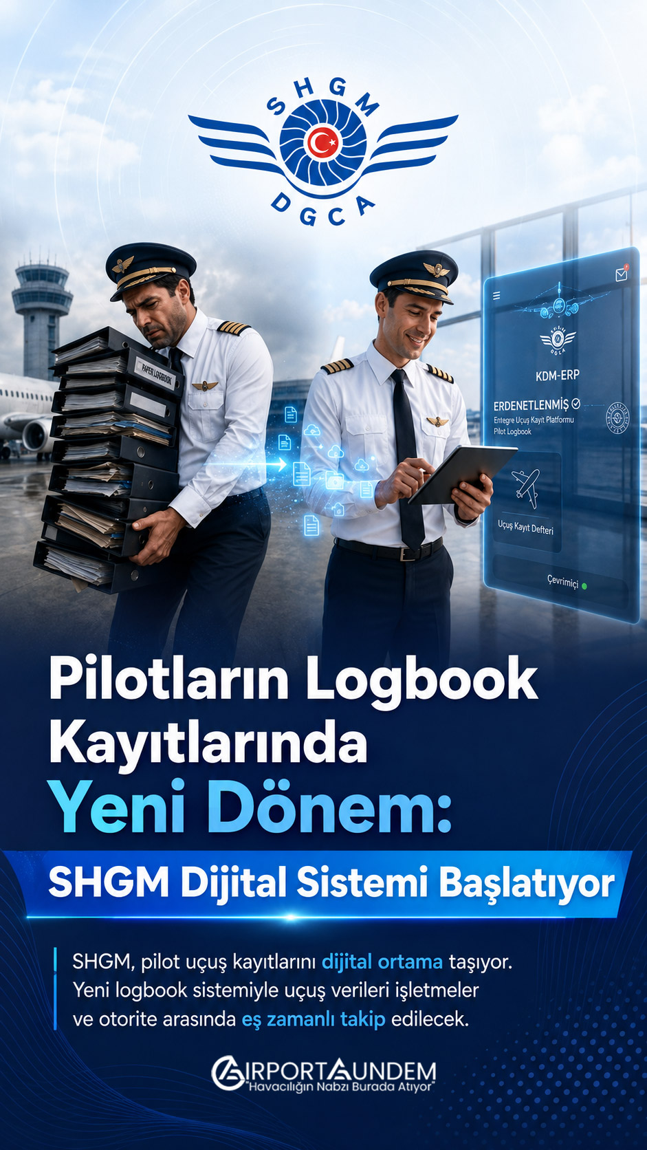 SHGM Pilot Uçuş Kayıtlarını Dijitalleştiriyor 1 Havacılık Haberleri SHGM SHGM tarafından geliştirilen dijital pilot uçuş kayıt defteri logbook sistemi