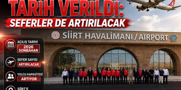 Siirt Havalimanı İçin Tarih Verildi: Seferler de Artırılacak