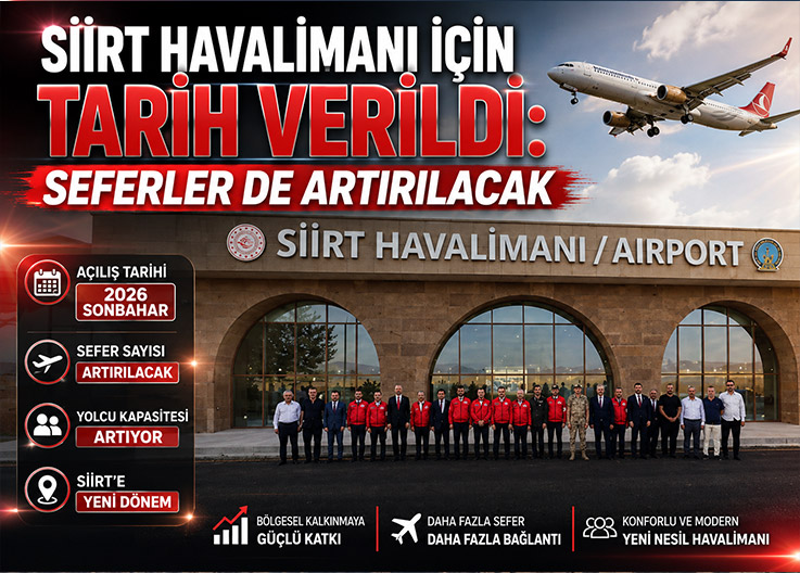 Siirt Havalimanı İçin Tarih Verildi: Seferler de Artırılacak