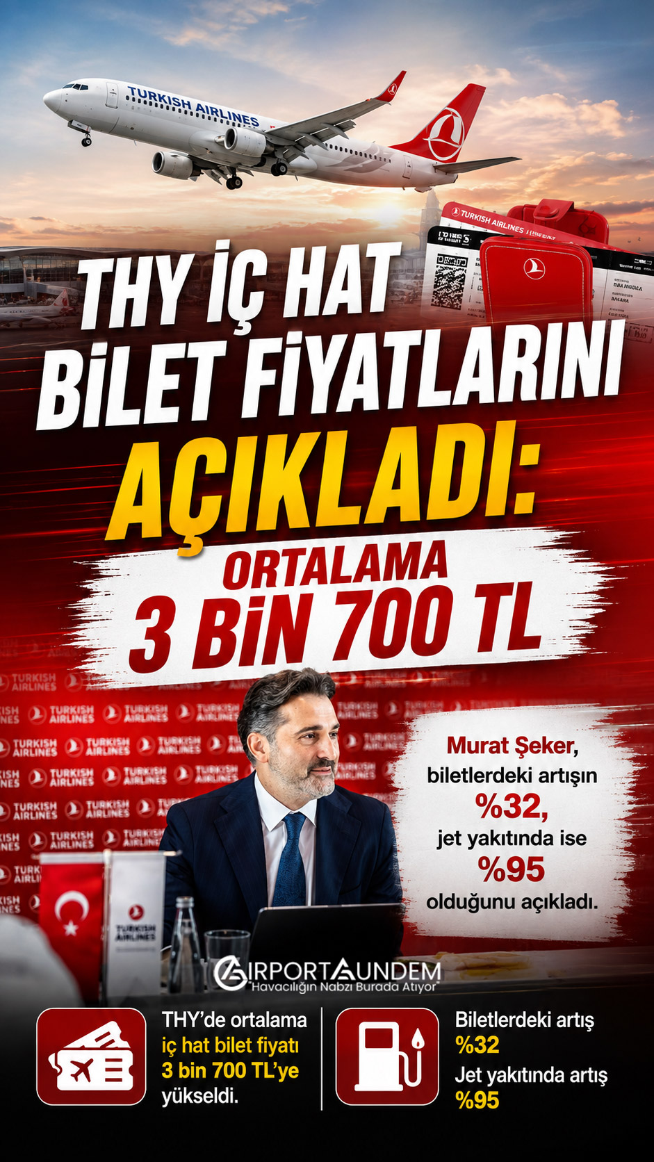 THY İç Hat Bilet Fiyatlarını Açıkladı: Ortalama 3 Bin 700 TL 1 Havacılık Haberleri THY THY İç Hat Bilet Fiyatlarını Açıkladı: Ortalama 3 Bin 700 TL