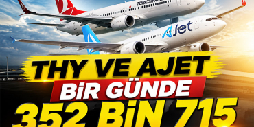 THY ve AJet bir günde 352 bin 715 yolcu taşıdı
