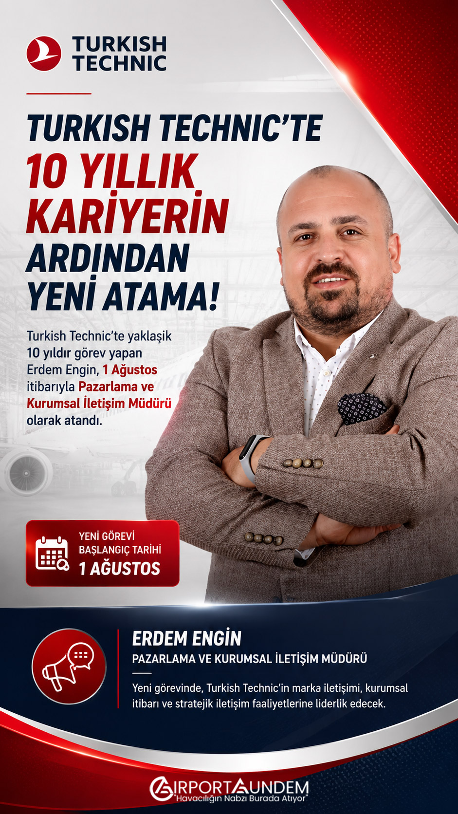 Turkish Technic Pazarlama ve Kurumsal İletişim Müdürü Erdem Engin