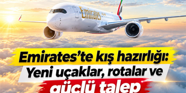Emirates’te kış hazırlığı: Yeni uçaklar, rotalar ve güçlü talep