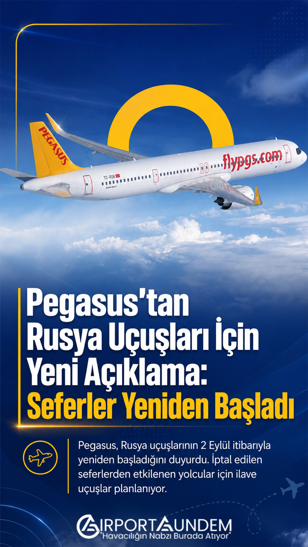 Pegasus Rusya Uçuşlarına Yeniden Başladı 1 Havacılık Haberleri Pegasus Pegasus Hava Yolları Rusya uçuşlarının yeniden başlaması